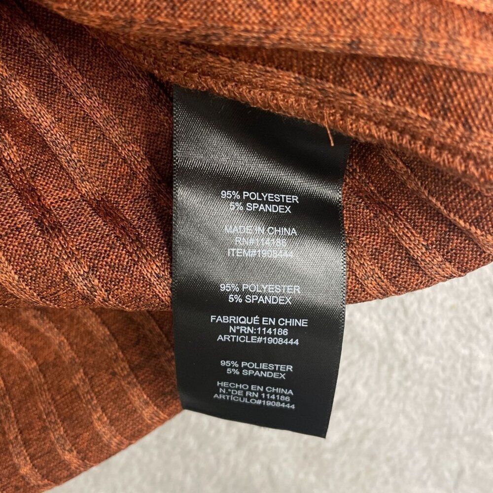 NEW Frye Women's S Ribbed Knit Mini Dress Rust Long sleeve - Picture 12 of 13